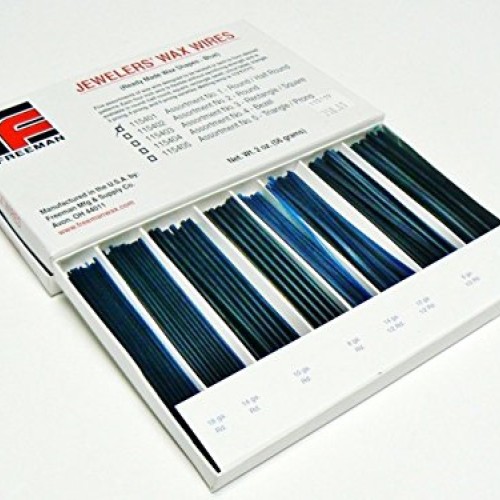 Wax Wires Jewelers Wax Wire Assortment Round & 1/2 Round Jewelry D...