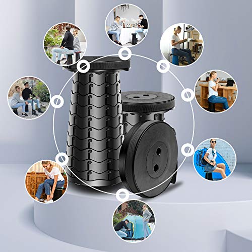 Portable Chair, Upgraded Folding Stool, Adjustable Camping Chair, ...