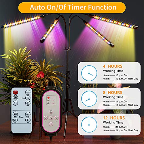 Grow Light with Stand, FRENAN Grow Lights for Indoor Plant with Re...