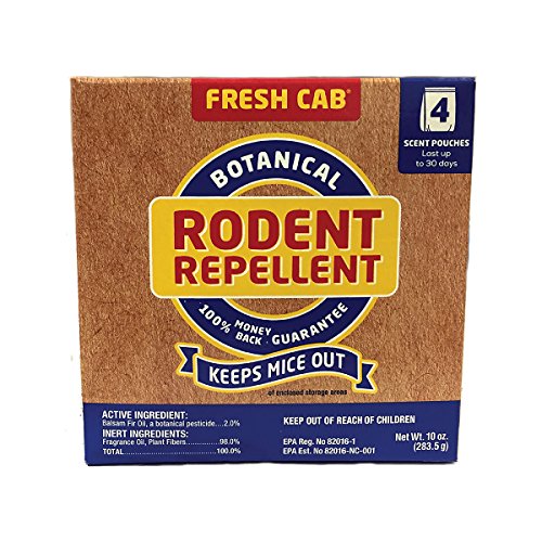 Fresh Cab Rodent Repellent; Quickly Repelling Pests from Treated A...