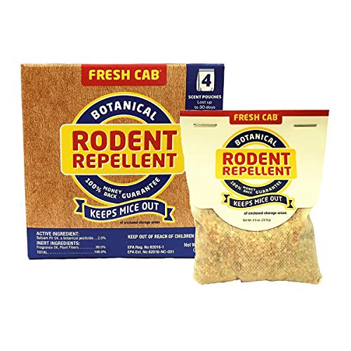 Fresh Cab Rodent Repellent; Quickly Repelling Pests from Treated A...