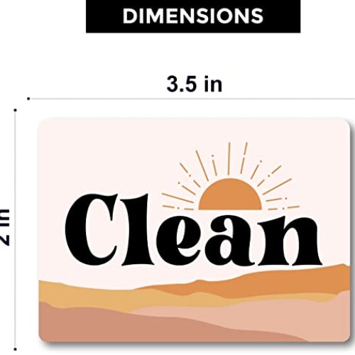 Boho Decor Dishwasher Magnet Clean Dirty Sign, Strong Clean Dirty ...