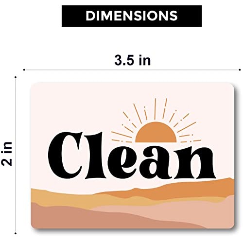 Boho Decor Dishwasher Magnet Clean Dirty Sign, Strong Clean Dirty ...