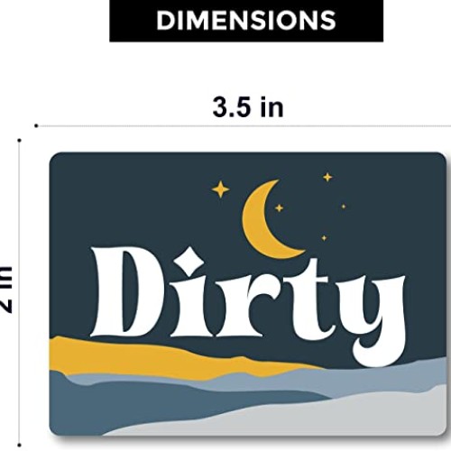 Boho Decor Dishwasher Magnet Clean Dirty Sign, Strong Clean Dirty ...