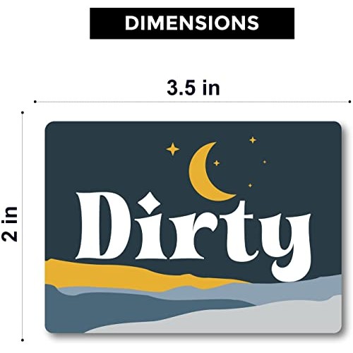 Boho Decor Dishwasher Magnet Clean Dirty Sign, Strong Clean Dirty ...