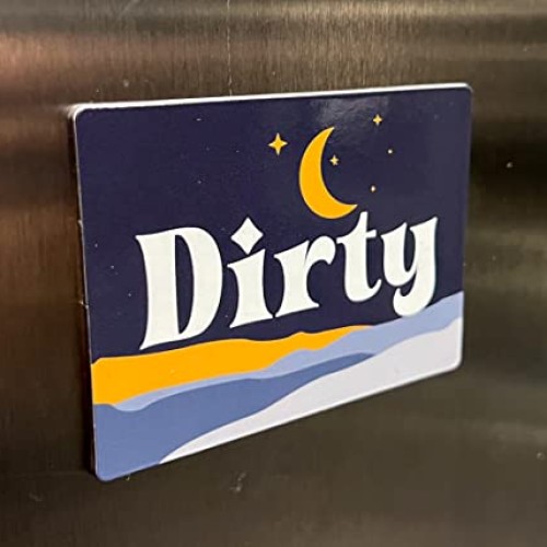 Boho Decor Dishwasher Magnet Clean Dirty Sign, Strong Clean Dirty ...