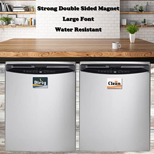 Boho Decor Dishwasher Magnet Clean Dirty Sign, Strong Clean Dirty ...