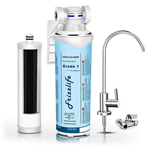 Frizzlife Under Sink Water Filter-Quick Change Under Counter Drink...