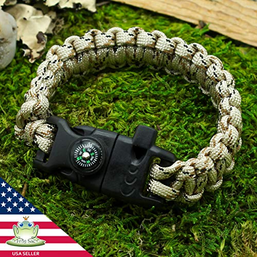 FROG SAC 3 Paracord Bracelets for Men - Camo Paracord Survival Bra...
