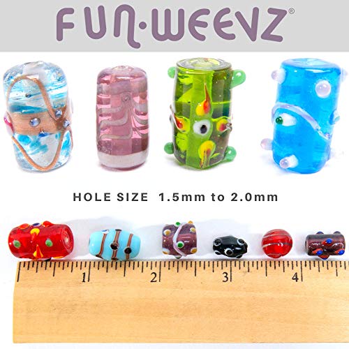 Glass Beads for Jewelry Making Supplies for Adults, 120-140 Pcs Bu...