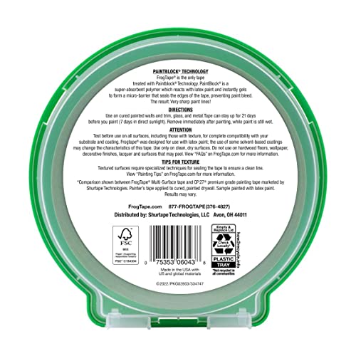 FROGTAPE 1358463 Multi-Surface Painters Tape with PAINTBLOCK, Med...