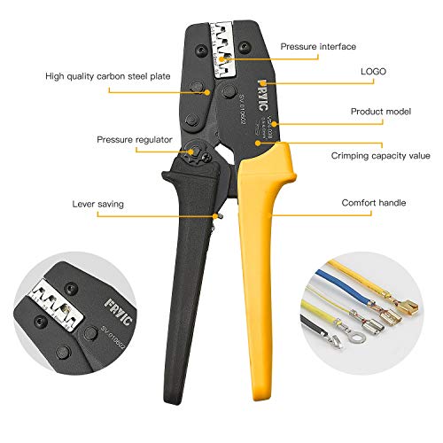Fryic Ratchet Crimping Plier VSN-03B Used for 24-10 AWG Similar t...