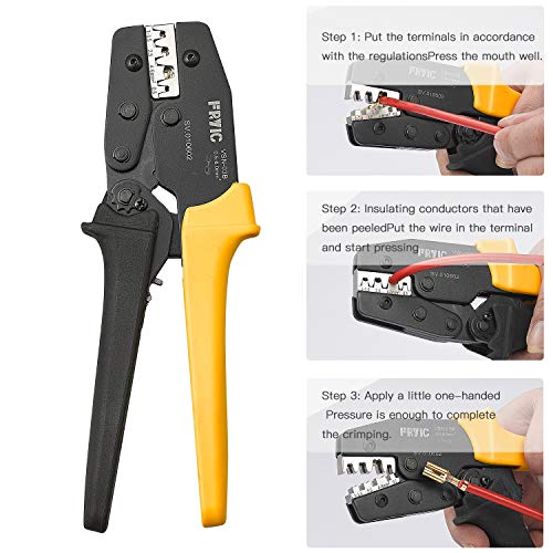 Fryic Ratchet Crimping Plier VSN-03B Used for 24-10 AWG Similar t...