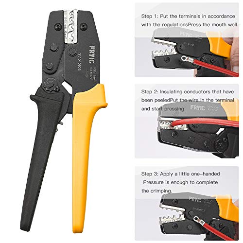 Fryic Ratchet Crimping Plier VSN-10A Used for 20-8 AWG Similar to...