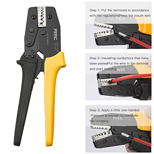 Fryic Ratchet Crimping Plier VSN-10WF Used for 23-7 AWG Similar t...