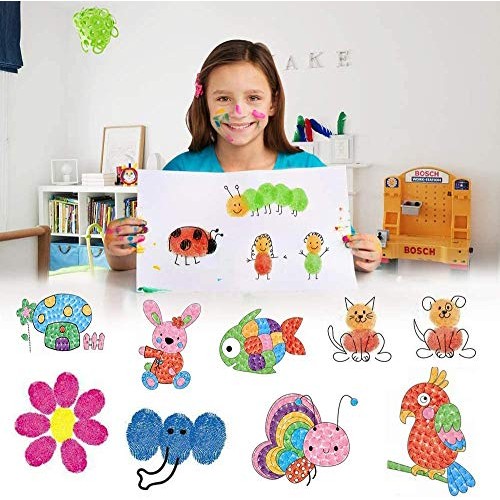Fstaor Craft Large Ink Pad for Rubber Stamps, Non-Toxic Washable S...