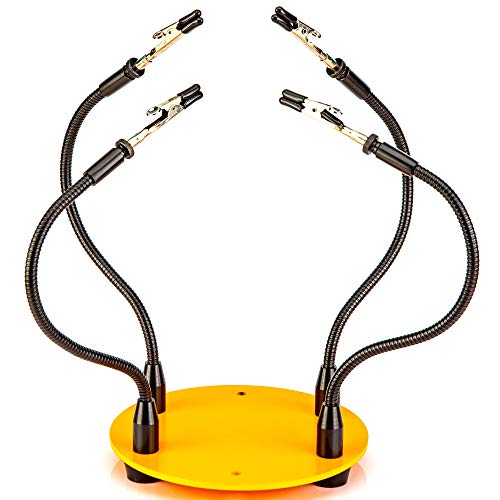 KOTTO Third Hand Soldering Tool PCB Holder Four Arms Helping Hands...