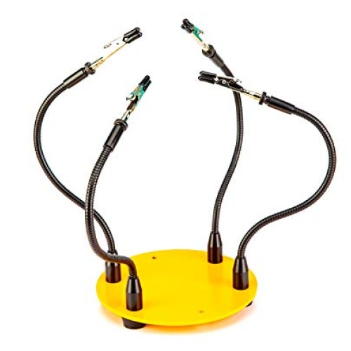 KOTTO Third Hand Soldering Tool PCB Holder Four Arms Helping Hands...