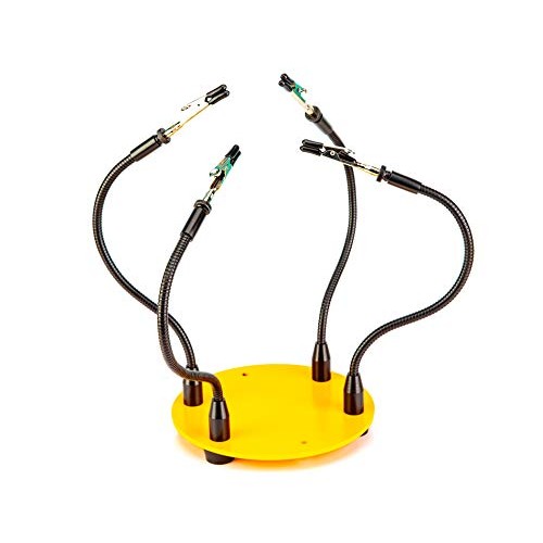 KOTTO Third Hand Soldering Tool PCB Holder Four Arms Helping Hands...