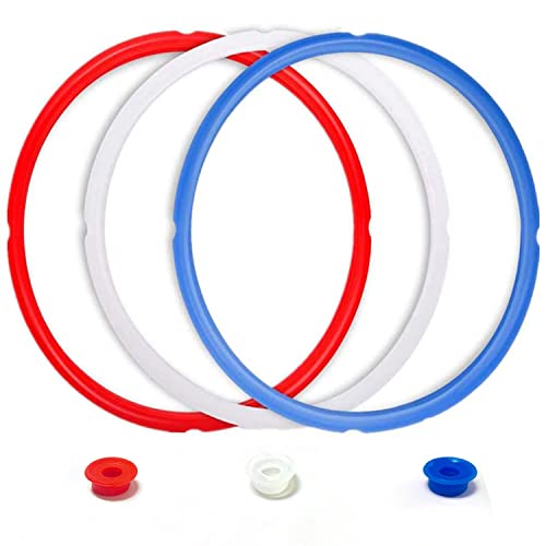 Silicone Sealing Ring for InstaPot - 3 Pcs Replacement Silicone Ga...