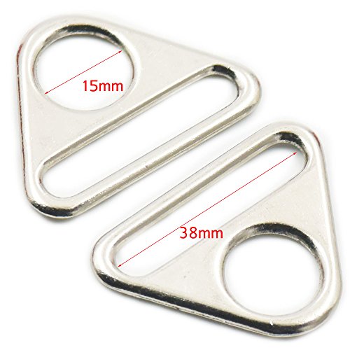 Fujiyuan 20 pcs 38mm 1.5 Adjuster triangle with bar Swivel Clip D...