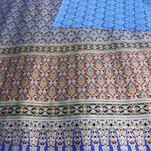Full Funk Sukhothai Batik Fabric in Traditional Thai Floral Print ...