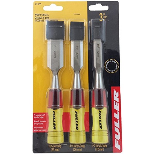 Fuller 301-0099 3-Piece Chisel Set - Wood carving tools, Carpenter...