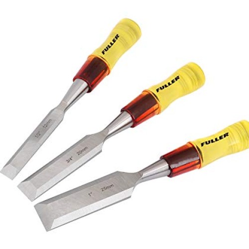 Fuller 301-0099 3-Piece Chisel Set - Wood carving tools, Carpenter...
