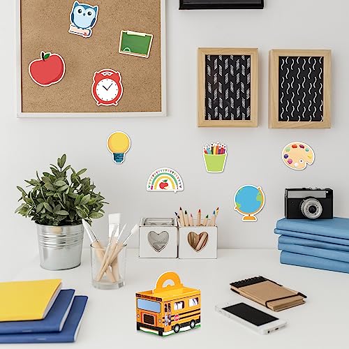 Fulmoon 37 Pcs Back to School Sticky Notes and School Bus Storage ...