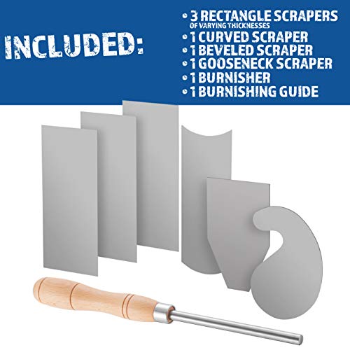 Fulton Scraper Burnisher with 6 Piece Multi-Shaped Scraper Set 3 R...