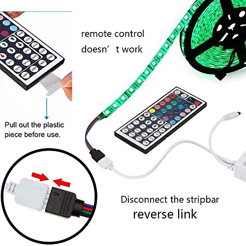 FUMAFI 44 Keys RGB LED Light Strip Remote Controller Wireless Led ...