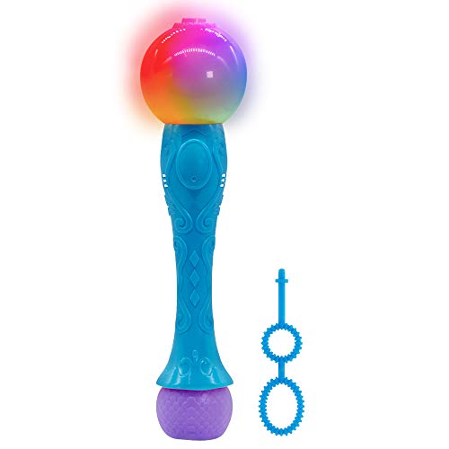 Fun Central LED Light Up Bubble Blaster Wand Machine for Kids with...