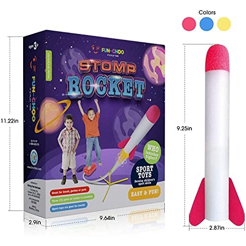 Jump Rocket Launchers for Kids - Stomp Rockets for Kids 6-12 Outdo...