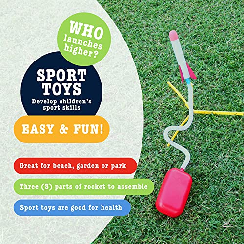 Jump Rocket Launchers for Kids - Stomp Rockets for Kids 6-12 Outdo...