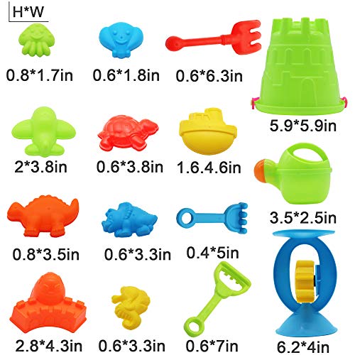 Fun Gift 24 Piece Beach Toys Sand Toys Set, Sandbox Toys Set, Buck...