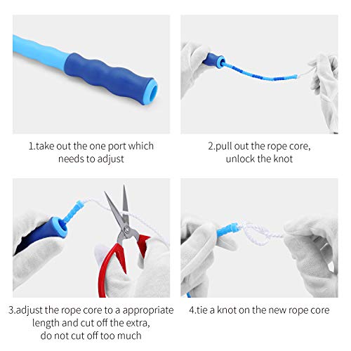 Fun-Here Jump Rope for Kids 4 Packs Fitness Workout Equipment Spor...