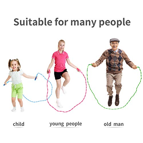 Fun-Here Jump Rope for Kids 4 Packs Fitness Workout Equipment Spor...