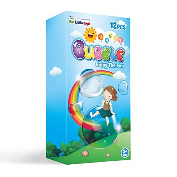 FUN LITTLE TOYS Bubble Wands Big Pack Assorted Colors Non Toxic Su...