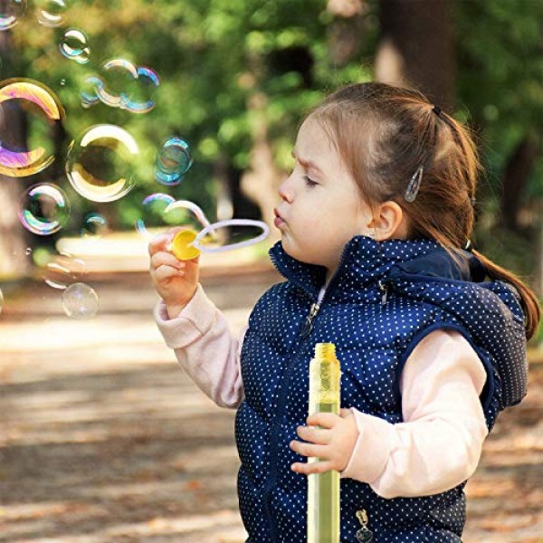 FUN LITTLE TOYS Bubble Wands Big Pack Assorted Colors Non Toxic Su...