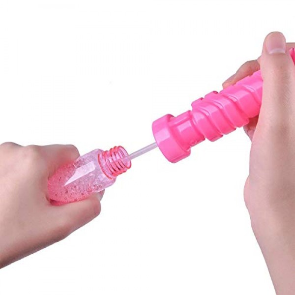 FUN LITTLE TOYS Bubble Wands Big Pack Assorted Colors Non Toxic Su...