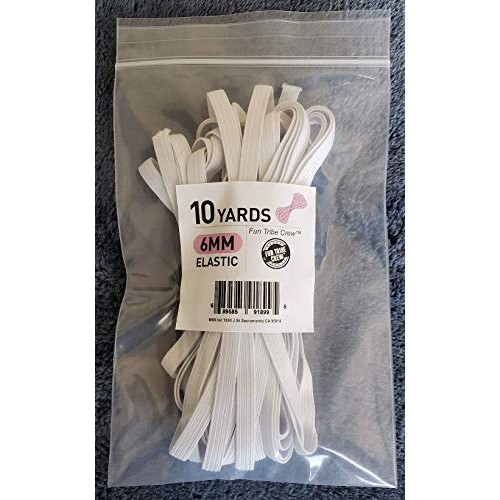 Elastic Bands for Sewing 1/4 Inch 6mm Fabric Wide 10 Yards Made in...