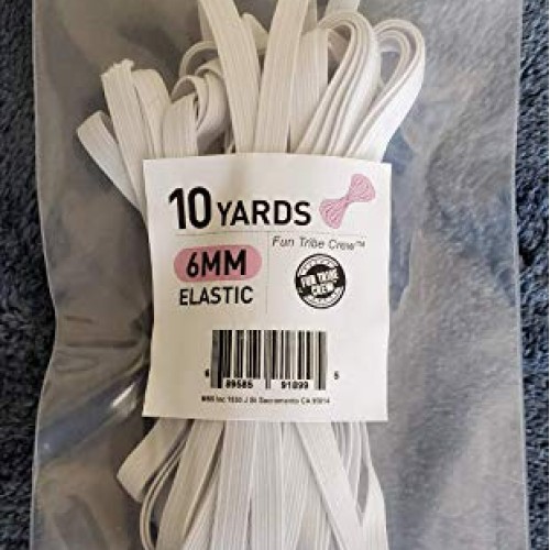 Elastic Bands for Sewing 1/4 Inch 6mm Fabric Wide 10 Yards Made in...