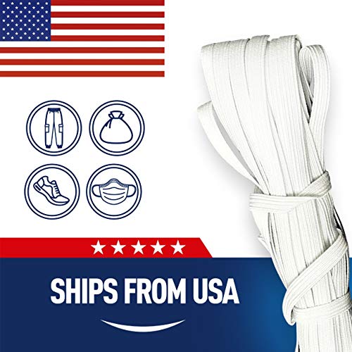 Elastic Bands for Sewing 1/4 Inch 6mm Fabric Wide 10 Yards Made in...