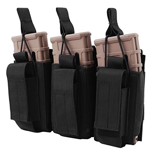FUNANASUN Molle Mag Pouch, Single/Double/Triple Open-Top Magazine ...