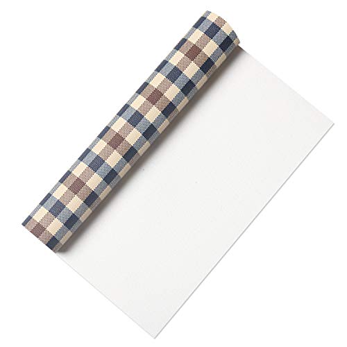 Funcolor 8.3 x 5321cm x 135cm Faux Leather Sheets Fabric Plaid...