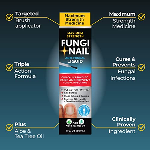 Fungi-Nail Anti-Fungal Liquid Solution, Kills Fungus That Can Lead...