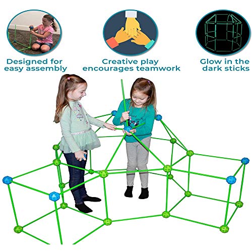 Funphix Fort 154 Pc Set for Supersized Glow in The Dark Fort Build...
