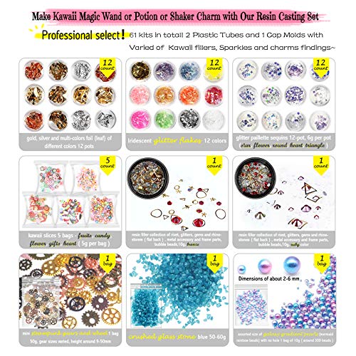 Funshowcase Resin Art Magic Potion Tube and Stopper Epoxy Shaker S...