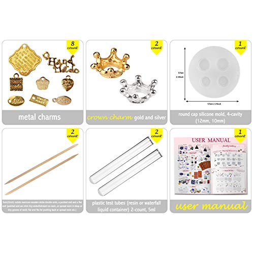 Funshowcase Resin Art Magic Potion Tube and Stopper Epoxy Shaker S...