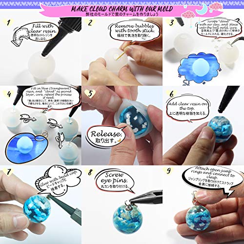Funshowcase Sphere Epoxy Silicone Molds Jewelry Casting Supplies P...